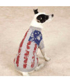 Zack & Zoey America's Pup Flag Print Dog T-Shirt